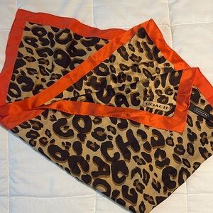 Coach Scarve handbag scarve leopard print
